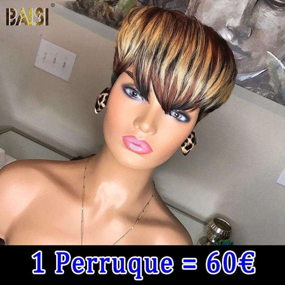 BAISI Set da 3 parrucche 89€ e 6 parrucche economiche 210 Euro in 100% capelli umani