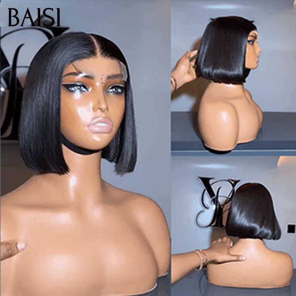 BAISI 3 perruques au choix 189€ ajouter dans le panier un par un au prix d'usine fournisseur coiffure Personnalisée boucle sans colle ou 13X4 lace ou 4X4 lace 9 différentes types de perruques pixie vente en gros pour revendre  (Pas Besoin de Code)