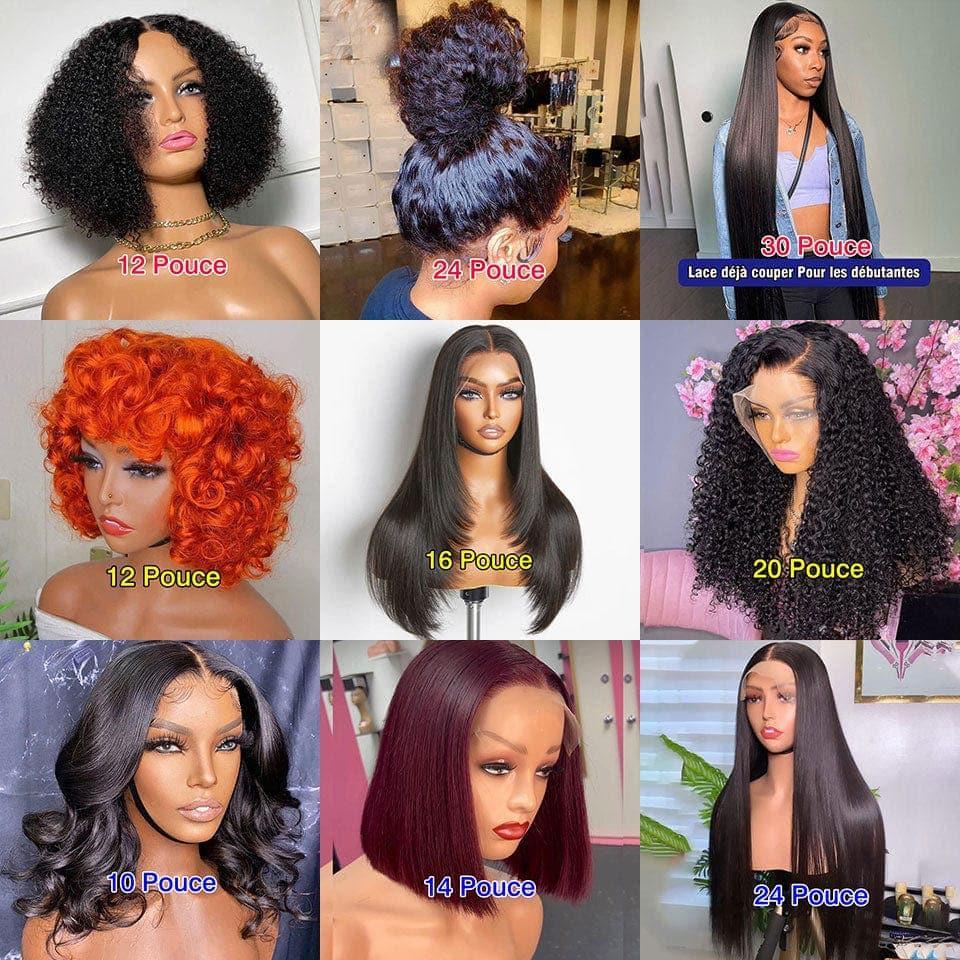 BAISI Achetez 2 perruques minimum au prix d'usine fournisseur en France TVA 0€ 48H arrivé Fournisseur de perruques 100% raw hair cheveux humains facile à revendre VIP Lien H