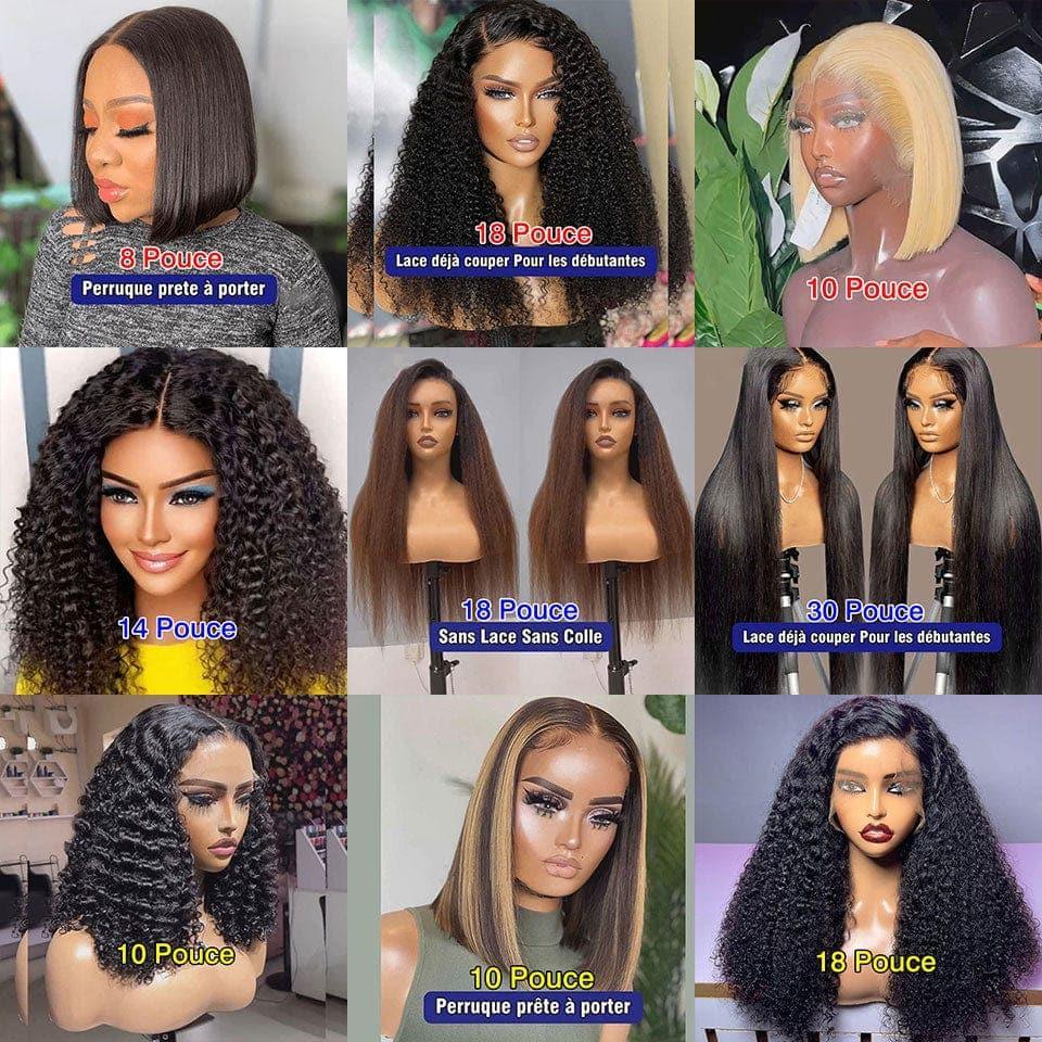 BAISI Achetez 2 perruques minimum au prix d'usine Fournisseur de perruques 100% raw hair cheveux humains facile à revendre Achetez plus de 2 Pièces PRIX D'USINE VIP Lien D