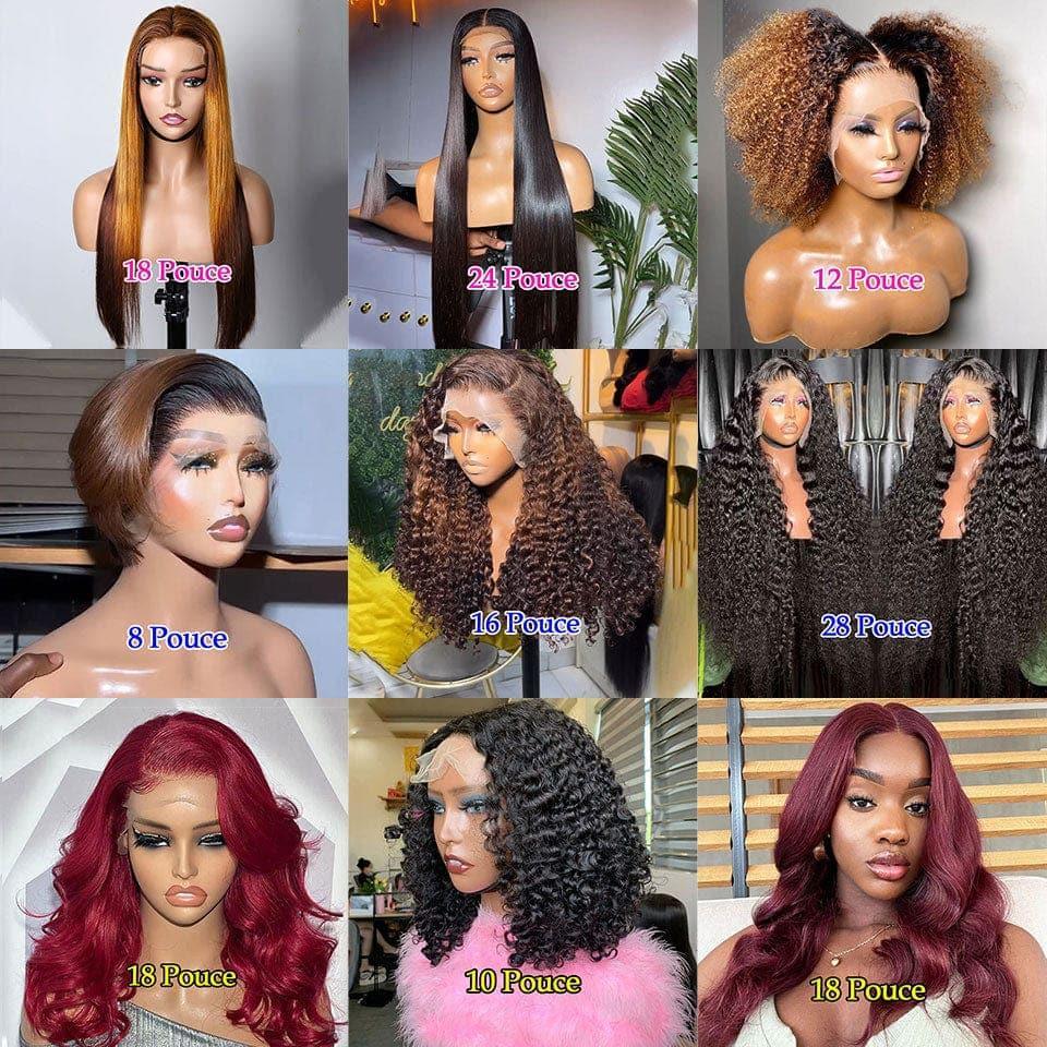 BAISI Achetez 2 perruques minimum au prix d'usine fournisseur perruques 100% raw hair cheveux humains facile à revendre Achetez plus de 2 Pièces PRIX D'USINE VIP Lien G