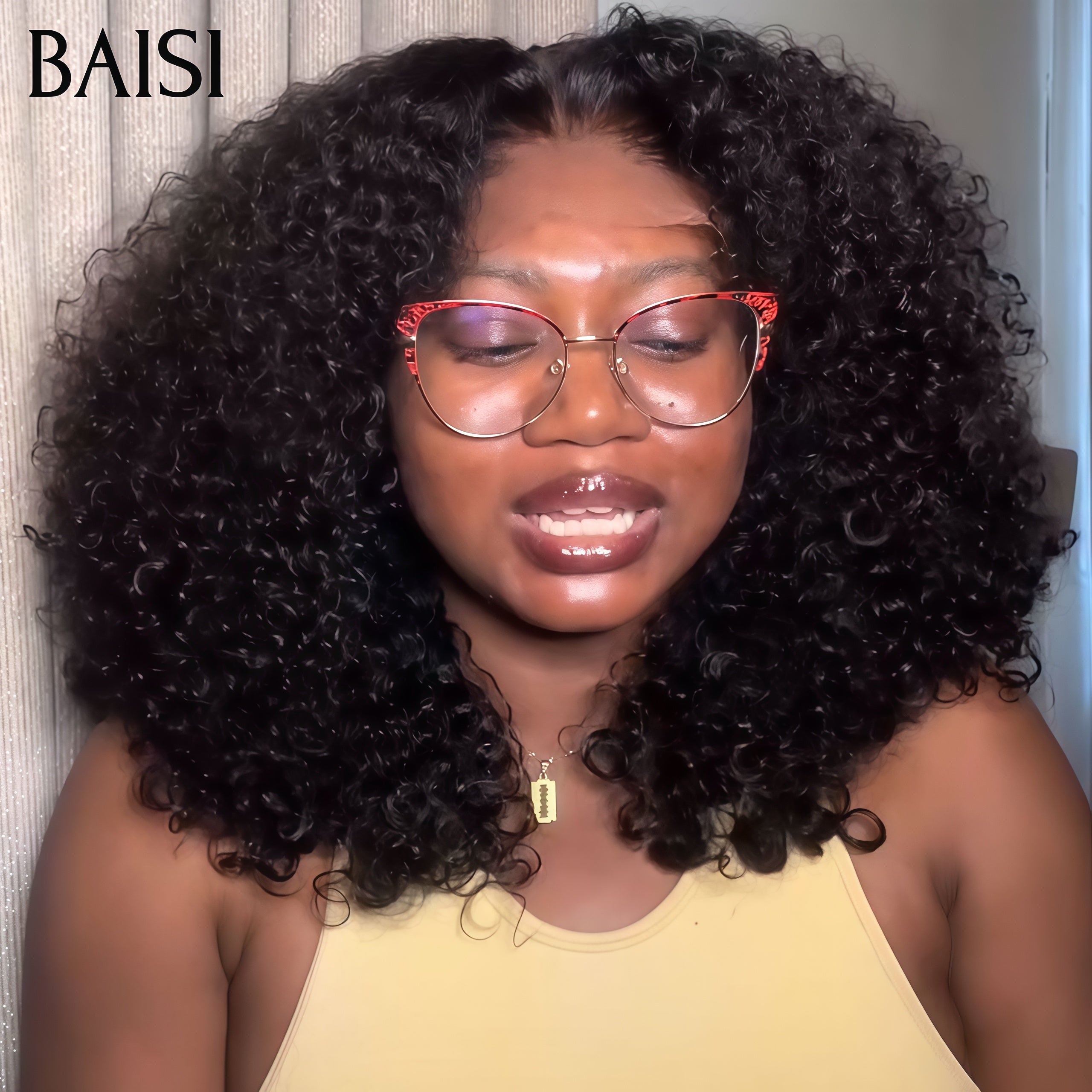 BAISI PELO CRUDO 300% Volumen encaje grande Frontal 13X6 Peluca rizada, Densidad súper completa más de 10 años de uso con muy buen cuidado Código: VIP100