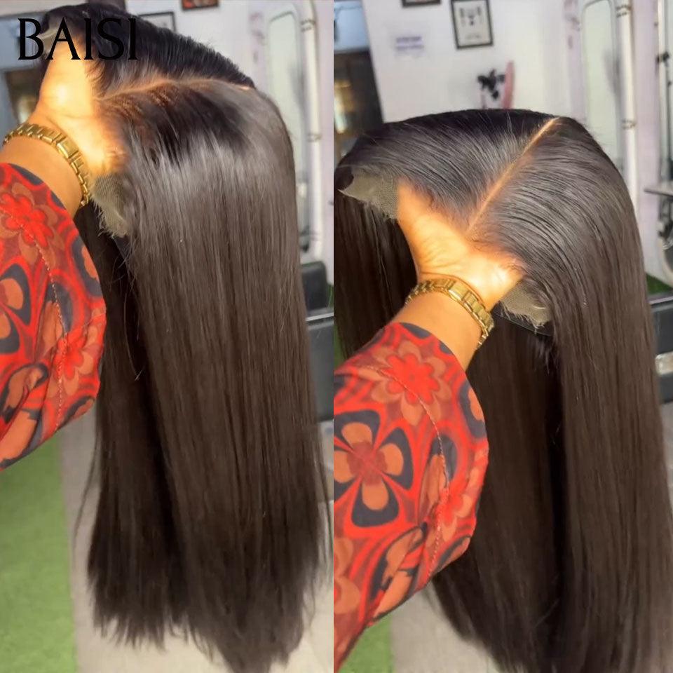 BAISI BLACK FRIDAY PROMO 4x4 Closure Human Hair Wig For Black Women
