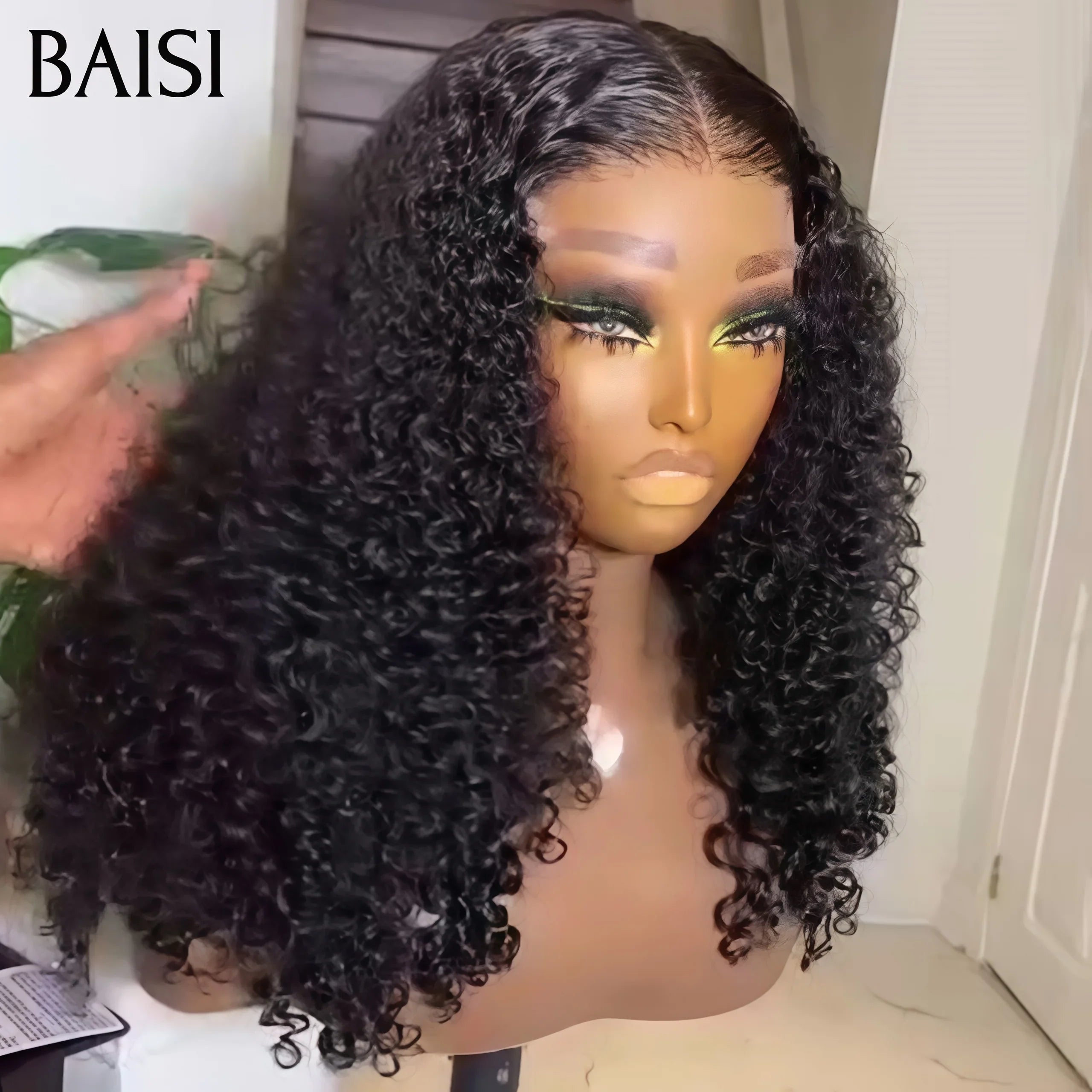 BAISI Frontale 13X4 lace perruque Curly wave 28 pouce 189€ moitié prix en 100% cheveux humains