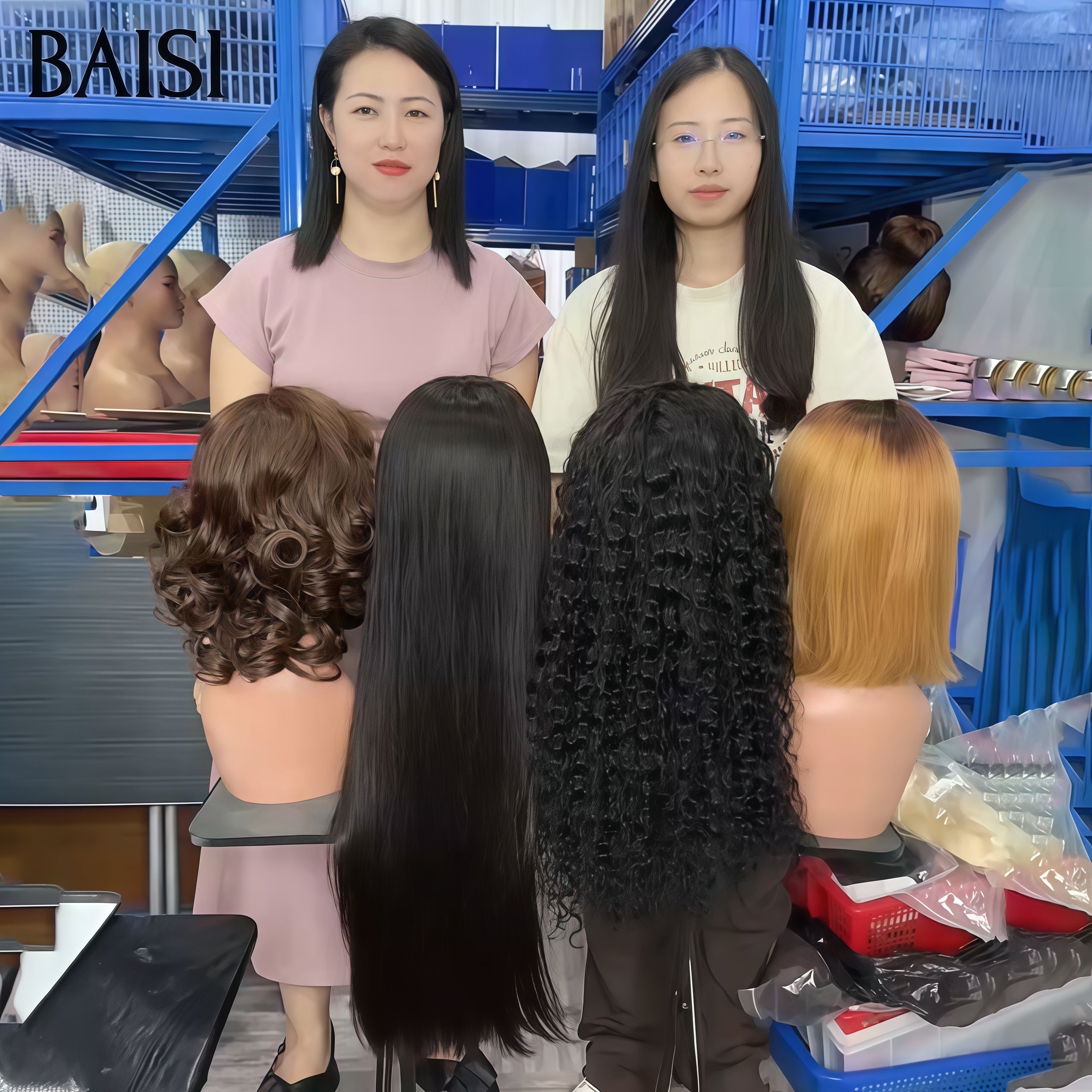 BAISI Juego de 2 pelucas en PROMOCIÓN de cabello humano 100% real 164€ Y 120€ (no hace falta código)