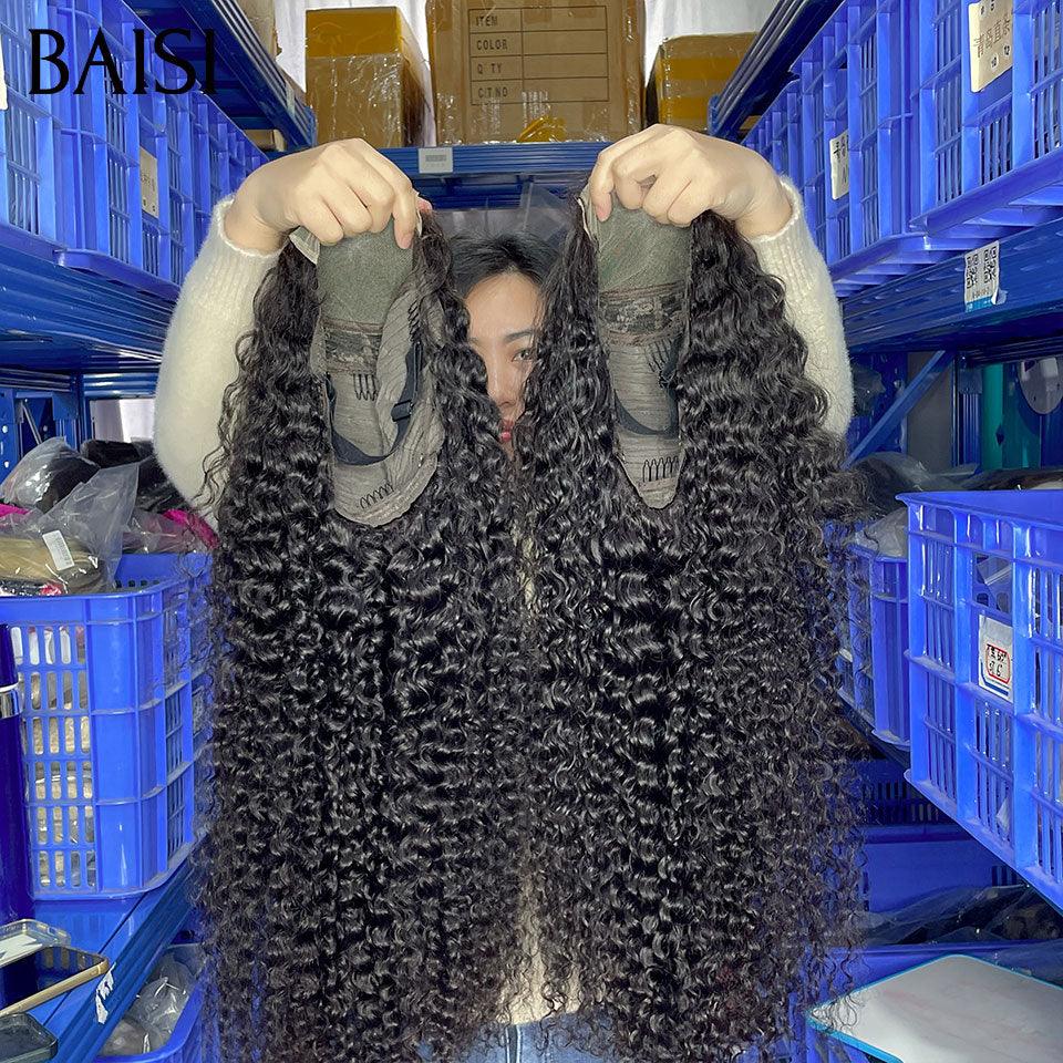 BAISI 4X4 pizzo riccio ondulato 18 Pollici 139€ o Lotto di 4 Closure Parrucche Economiche 392 Euro in 100% Capelli Umani di Buona Qualità in ciocche brasiliane indiane