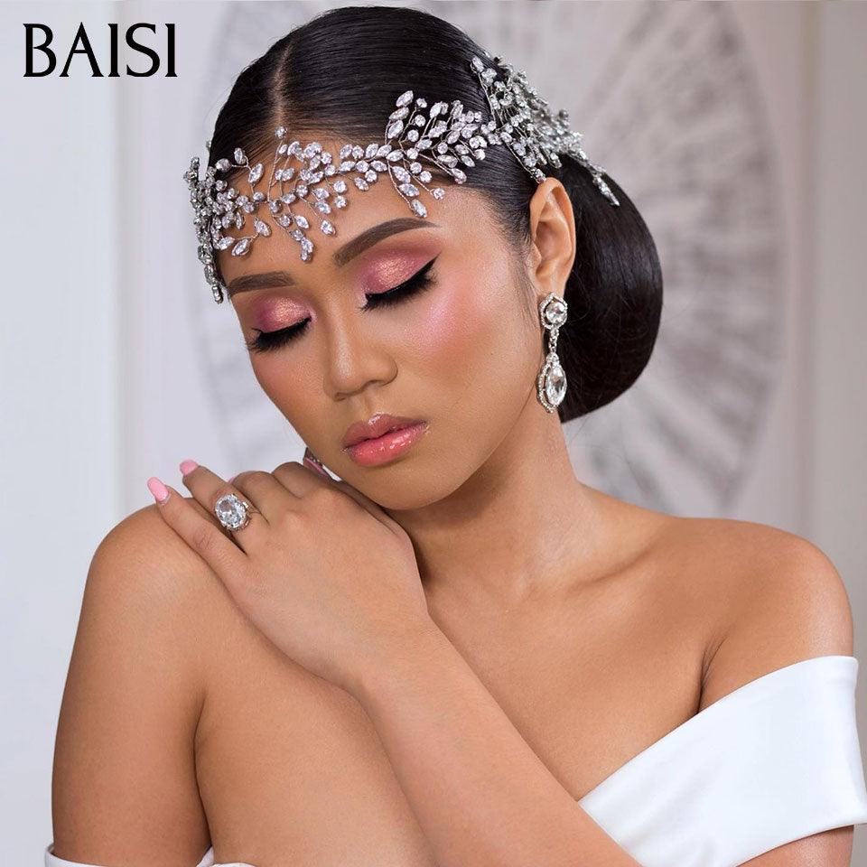 BAISI Coiffure de luxe Astrid Perruques Mariage noir Prête à porter chignon et personalisation comme sur la vidéo 100% identique avec lace frontale événement spécial VIP100