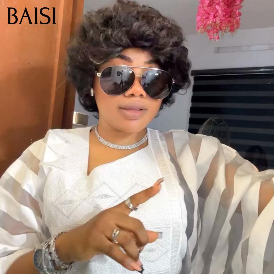 BAISI Buy 1 + 1 Free = 149€ Bob with Straight Bangs and egg wave or HAIR FR Set of 5 Chinese Wigs in Color at 400€ in 100% Real Human Hair Code: FR20