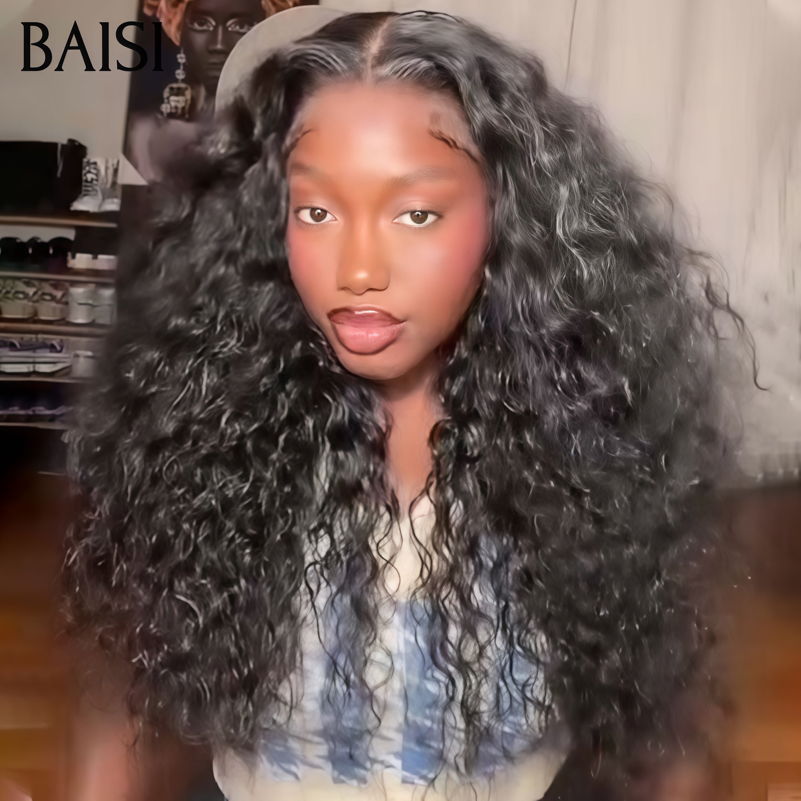 BAISI Achetez 2 perruques minimum au prix d'usine fournisseur 13x4 Lace Frontal Perruque Deep Wave Sans Colle Lace déjà couper Facile à Porter en 100% Raw Hair