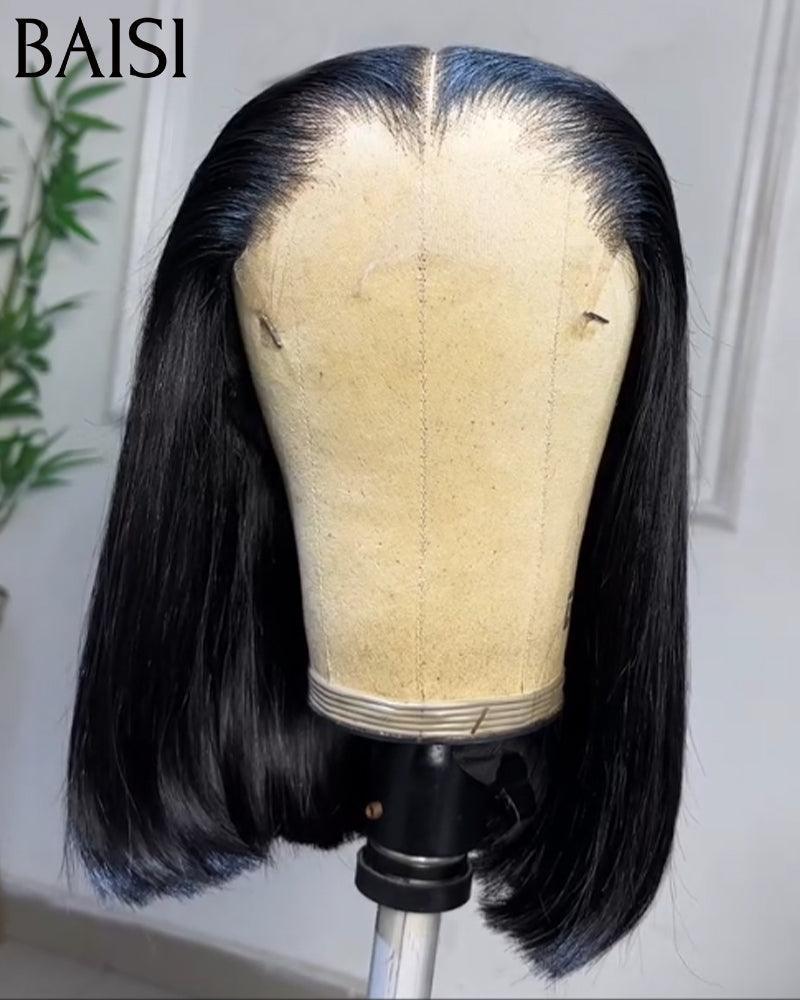 BAISI Bob blonde ou noir Perruque Lisse Straight Bob Lace frontal 16 Pouces 79€ En 100% Cheveux Humains
