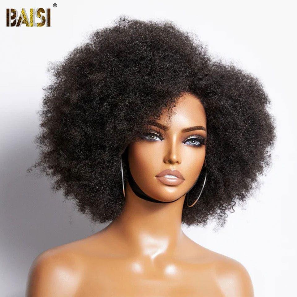 PARRUCCA Afro BCP FRONTALE IN PIZZO BAISI 13x4 in capelli umani al 100%.