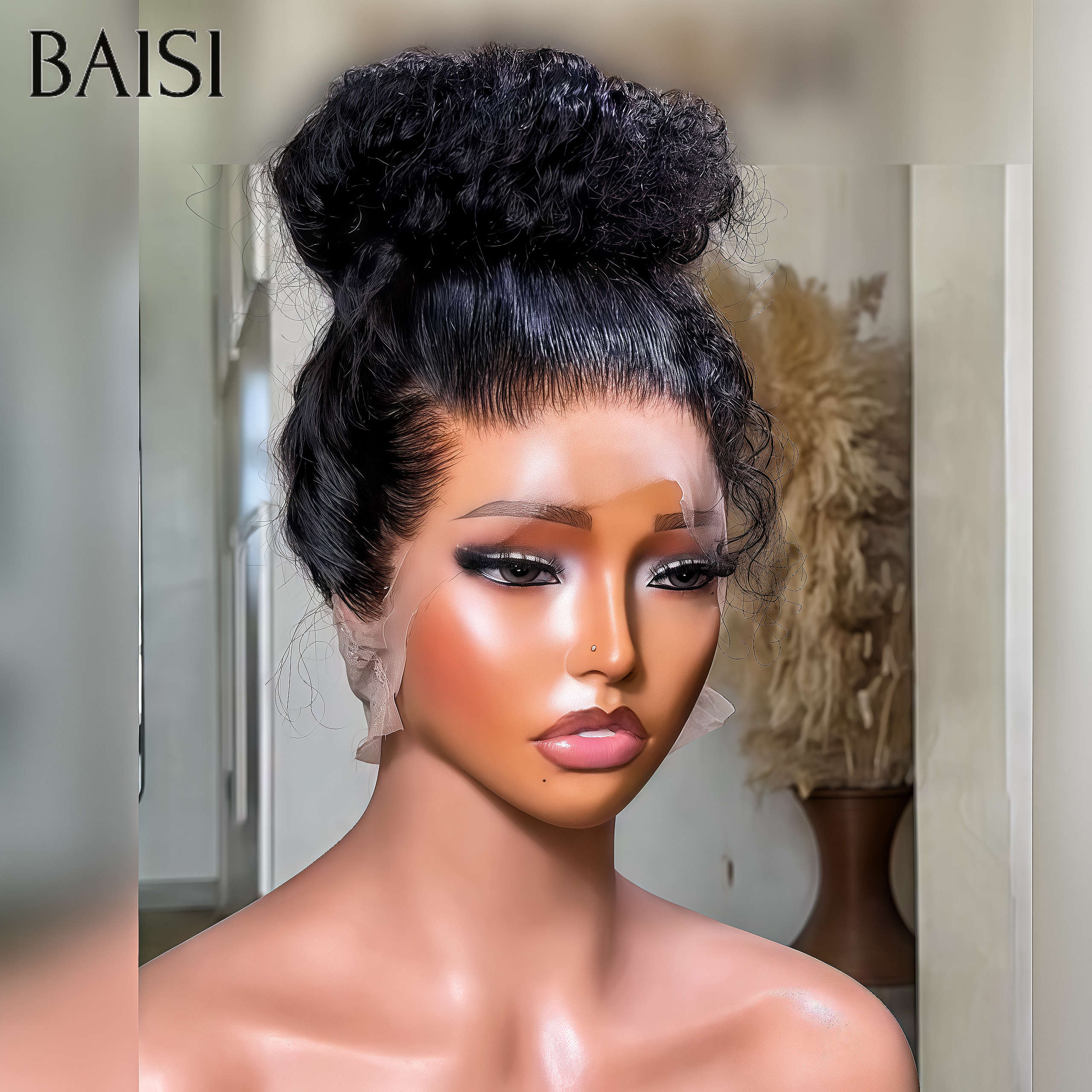 BAISI Offre Flash 18 Pouces Perruque Frontale 109€ ou Perruque 360 lace en Chignon de nattes 199€ 100% Cheveux Humains