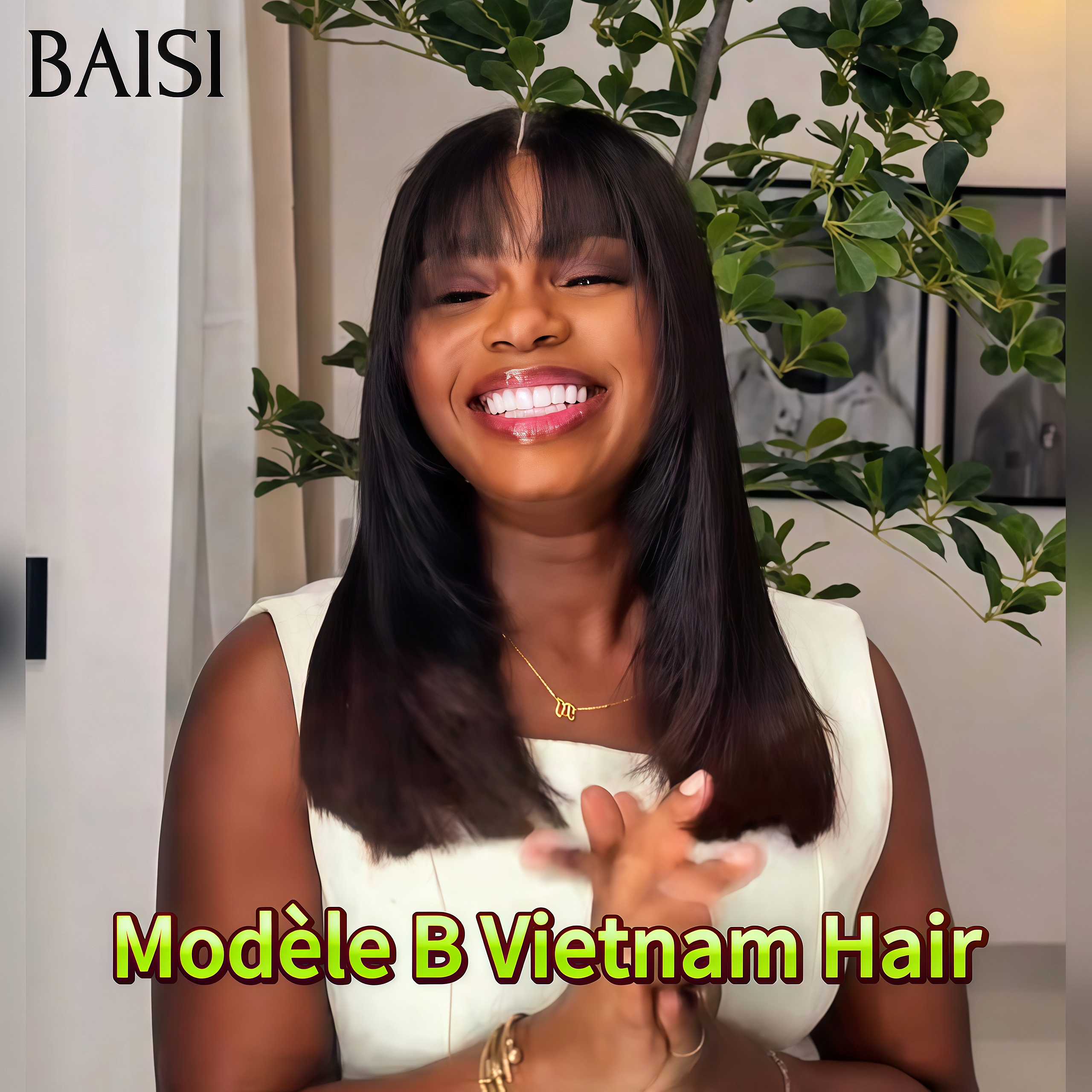 BAISI Perruque nouveau produit 3 types de perruques différents 100% cheveux humains