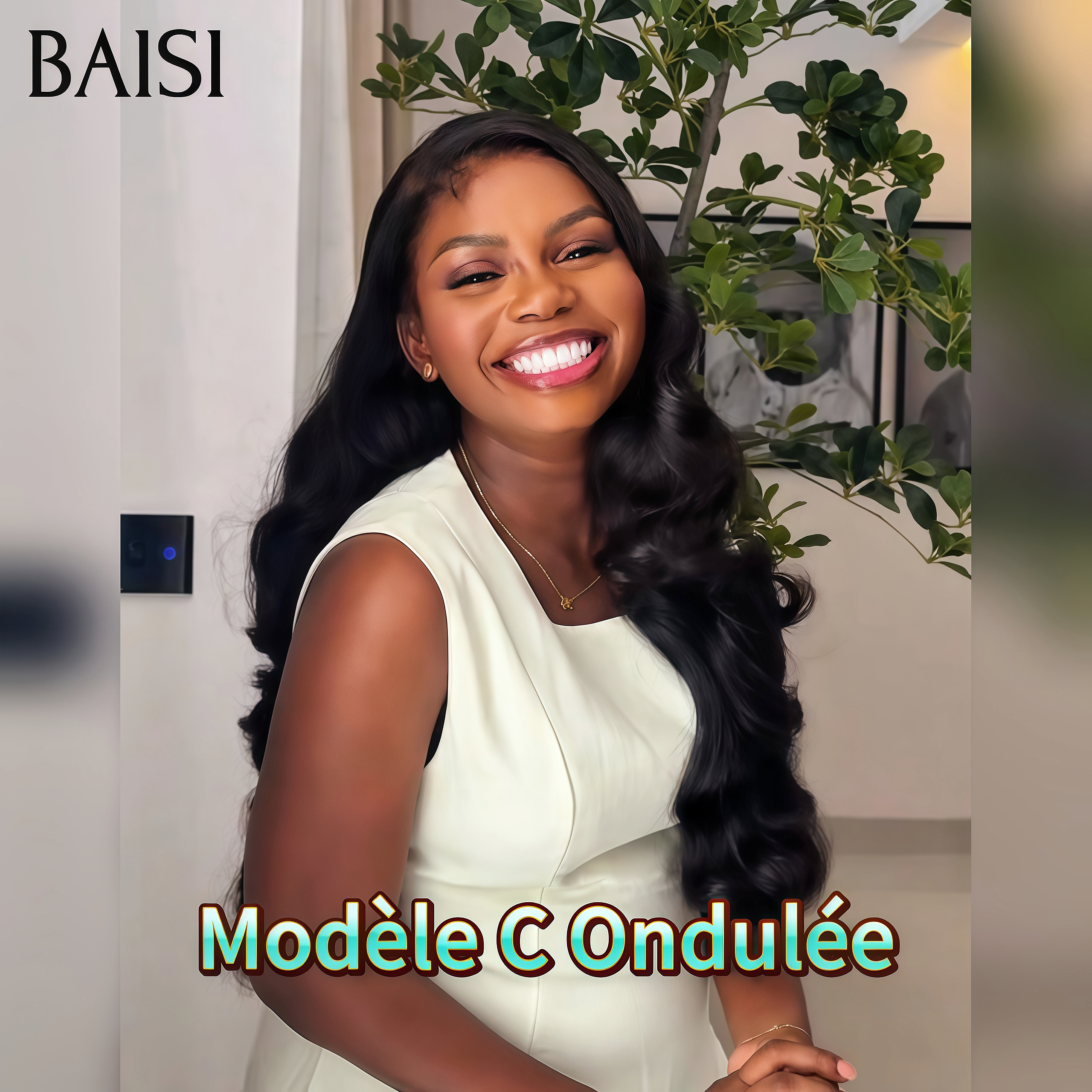 BAISI Perruque nouveau produit 3 types de perruques différents 100% cheveux humains