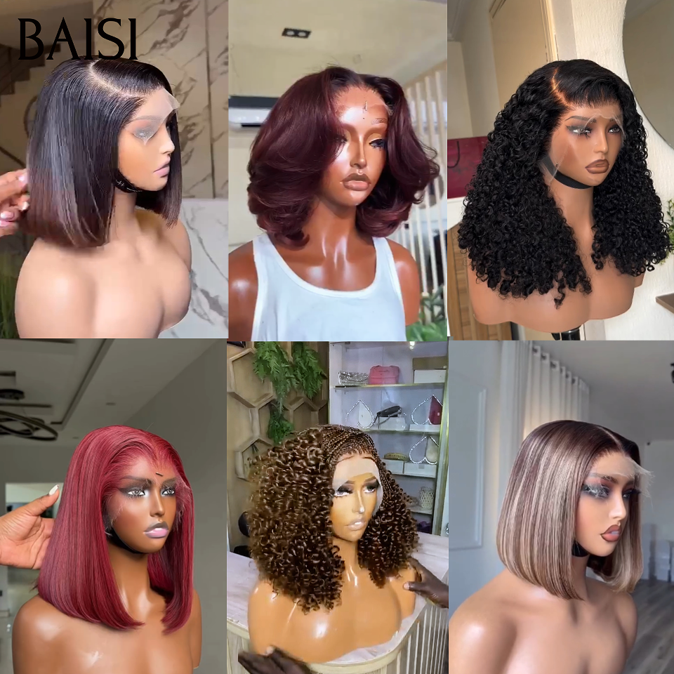 BAISI 6 Perruques 399€ Facile à Revendre PROMO Prix Grossite BOB en 100% Cheveux Humains