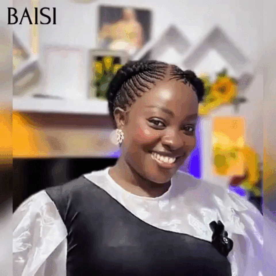 BAISI Full Lace avec Petite Natte 169€ Perruques personnalisées sur mesure Perruque élégante et respirante 100% comme indiqué sur la photo En cheveux humains