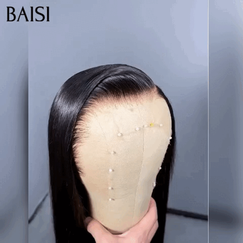 BAISI Achetez 2 perruques minimum au prix d'usine fournisseur 4X4 Perruques lace closure Lisse  30 pouce + 1 cadeau OFFERT 199€ 100% Cheveux Humains
