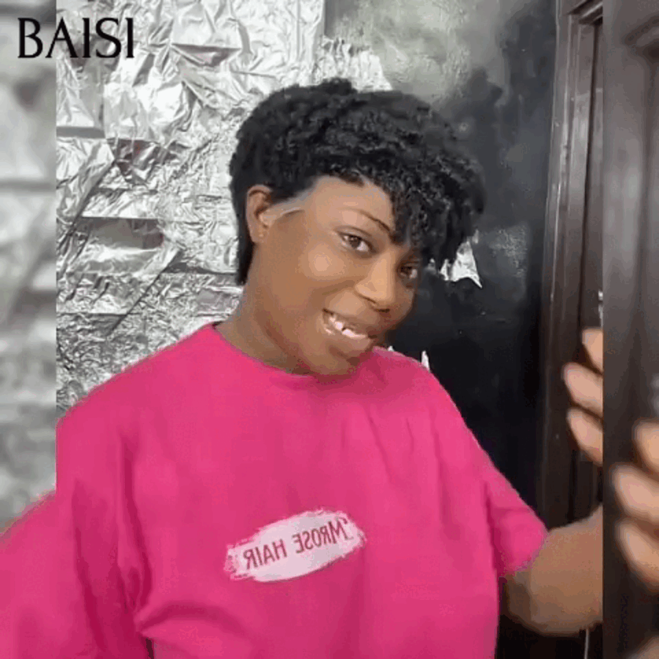 BAISI Perruque pixie avec frontal Nouvelle arrivée 75€+ bcp de cadeaux  en 100% Cheveux Humains