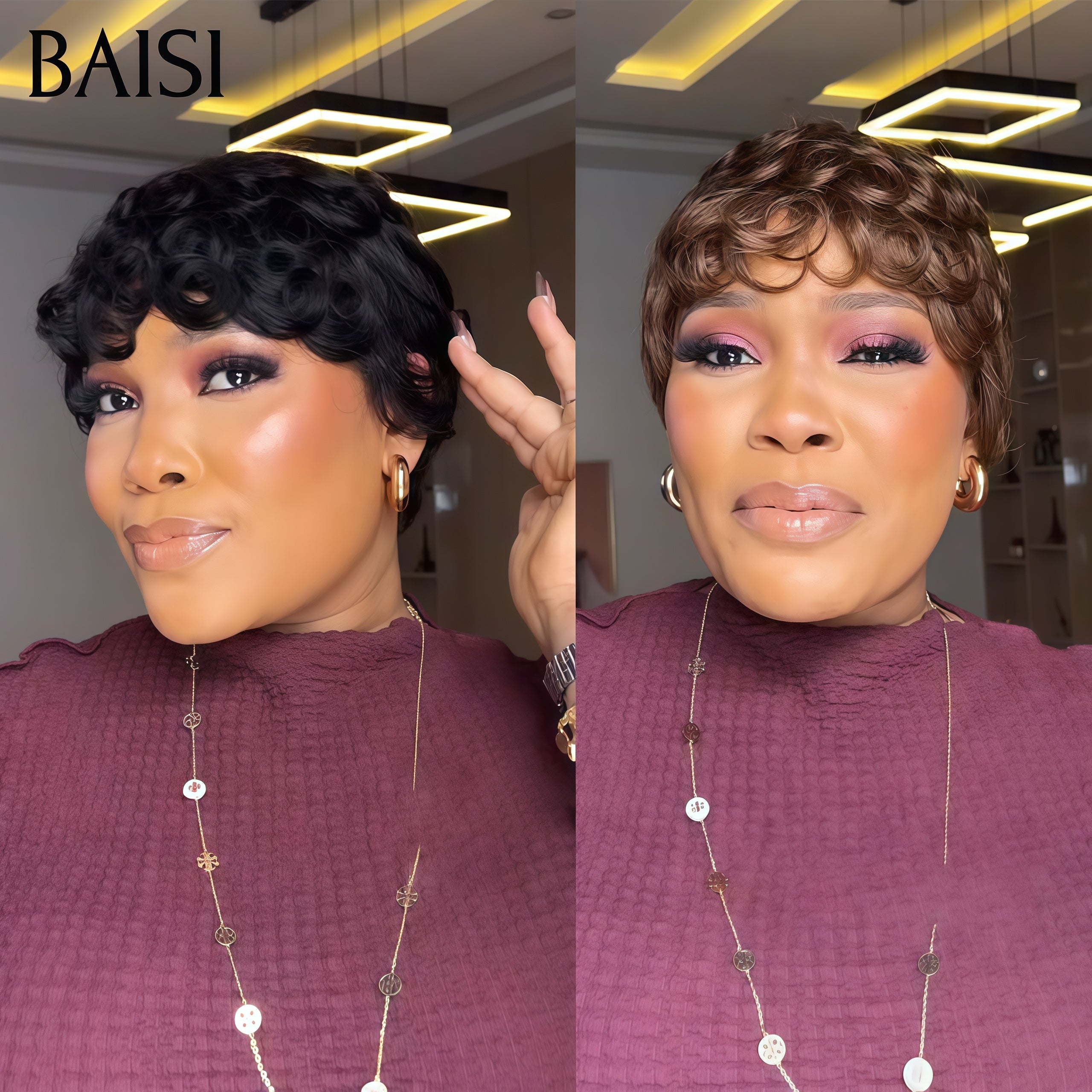 BAISI 3 parrucche in capelli veri 100% a metà prezzo €470