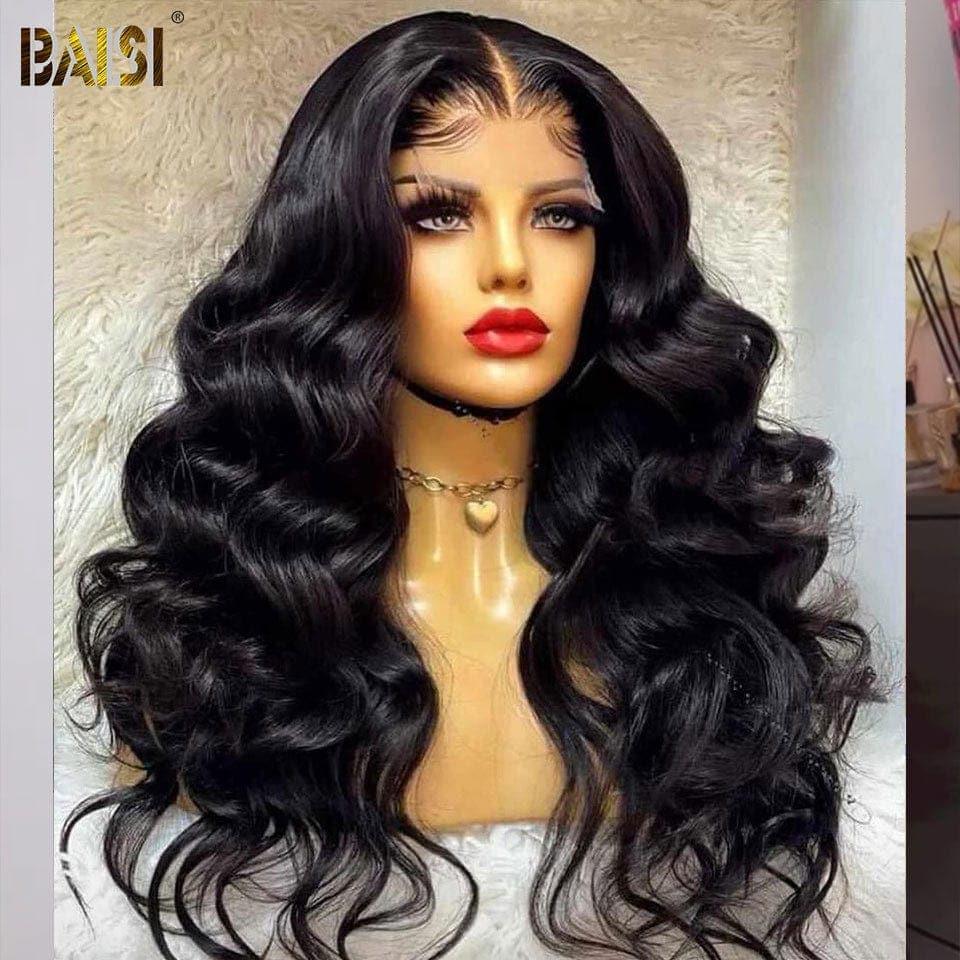 Densidade longa da peruca 250% do fechamento da parte 5*5 de BAISI no cabelo 100% humano