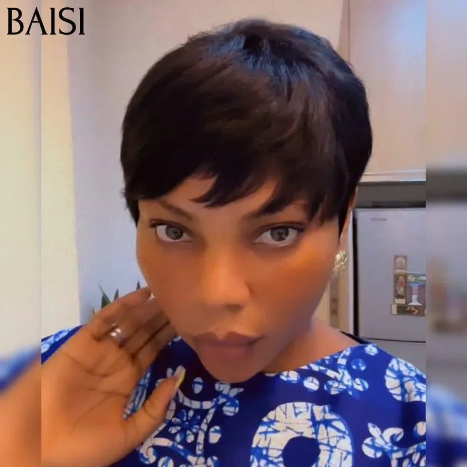 BAISI Big Promo máquina de corte pequeno feita em cabelo 100% humano #026 FR38