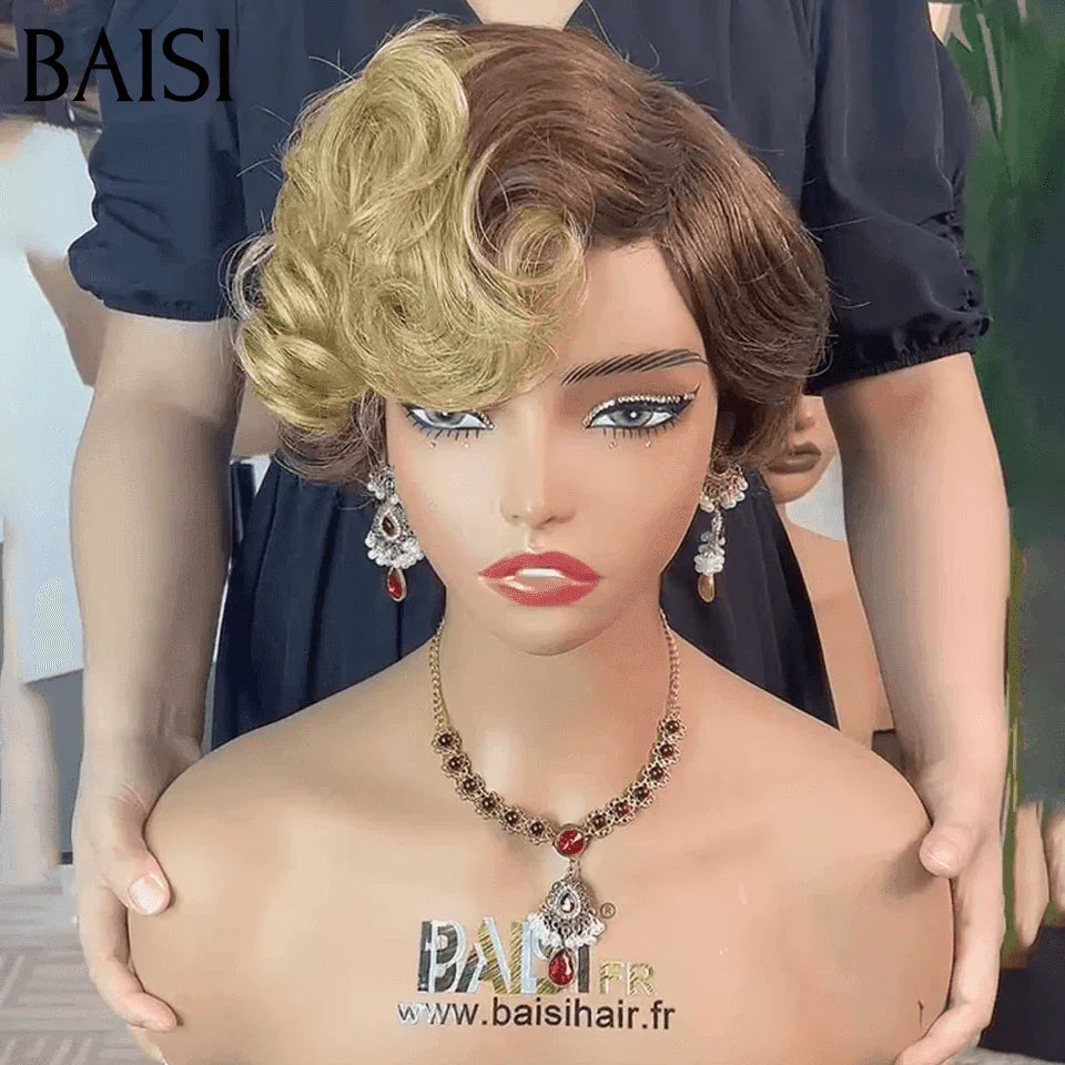 BAISI Pixie En Couleur #4#27 46€ en 100% Cheveux Humains