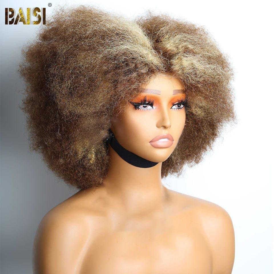 PARRUCCA Afro BCP FRONTALE IN PIZZO BAISI 13x4 in capelli umani al 100%.