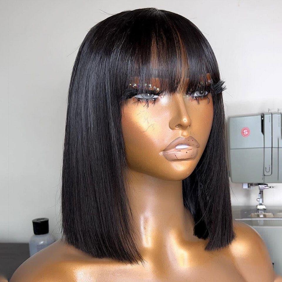 BAISI vente flash 6 perruques bob 320 euro ou 3 perrques 449 euro 2X6 Lisse de luxe 20 pouces et 13X6 curly wave 300% densité  en 100% vrais cheveux humains