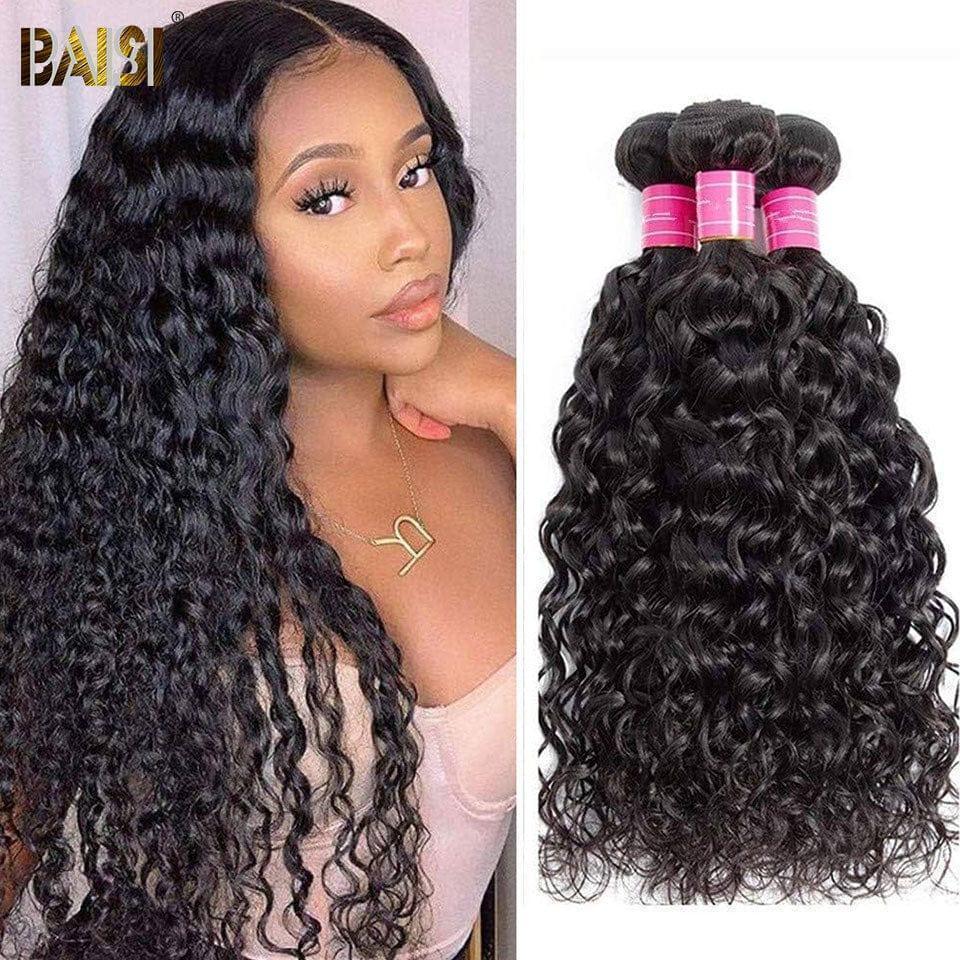 BAISI 10A Water Wave Virgin Hair Weave