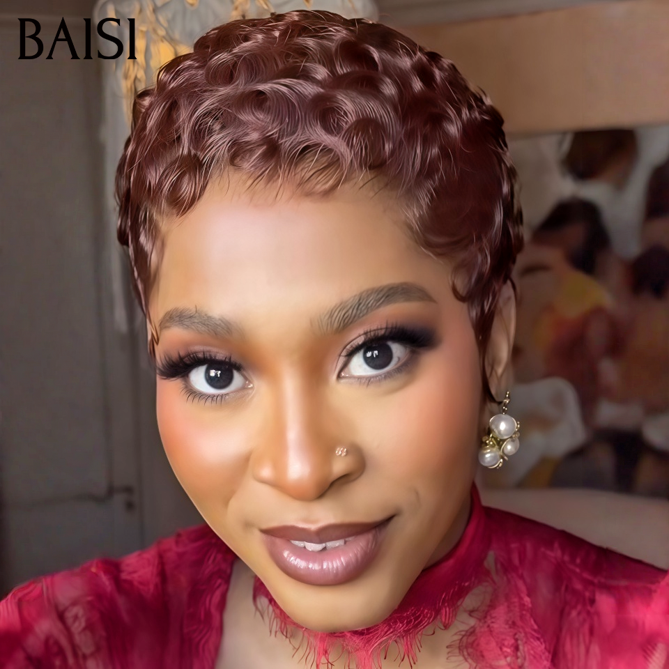 BAISI pixie 6 perruques différentes modèles à partir de 40€ Prix Très abordables Stocks Limités  Profitez 100% Cheveux Humains fabriqué à la machine