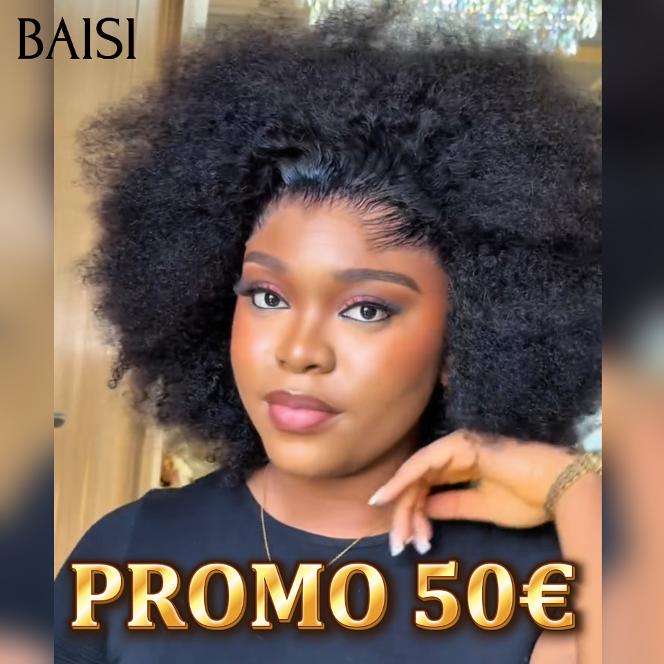 GRANDE PROMO 50€ Afro 6 pouce comme la vidéo en 100% Cheveux Humain Hair