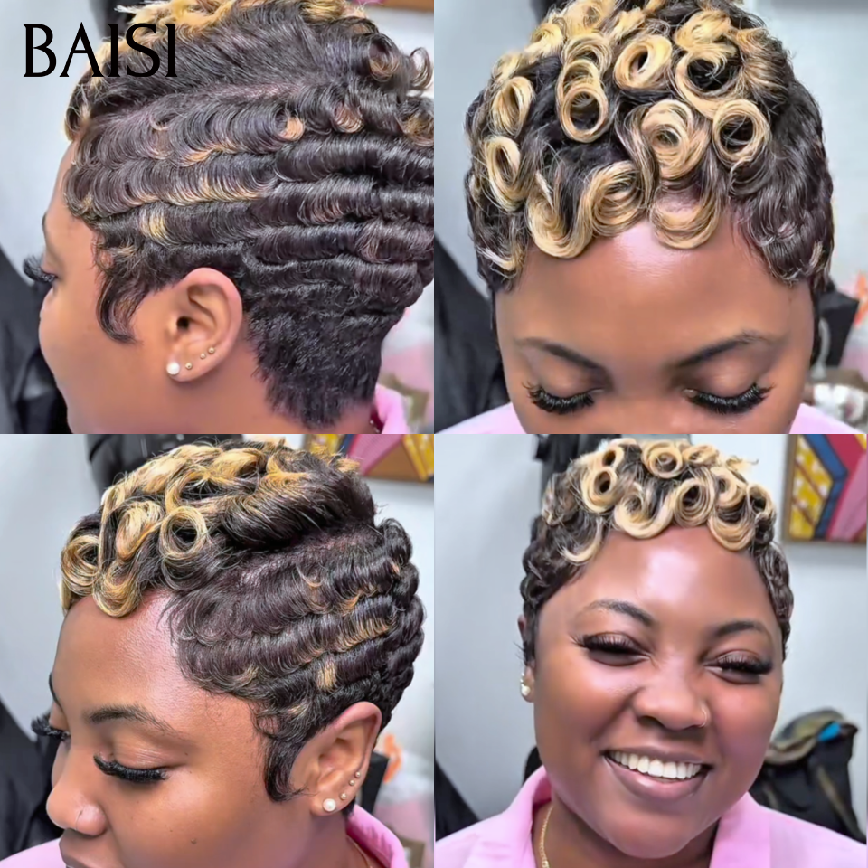 BAISI Perruque PROMO Chioma 45€  sans Colle Fabriqué à la machine en 100% vrais cheveux humains