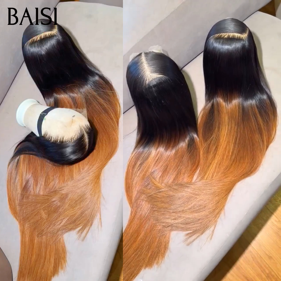 BAISI 13X4 lace frontale  Perruque Lisse 119€ 4T30# ou Vietnam hair luxe 2x6 lace 209€ en 100% Cheveux Humains