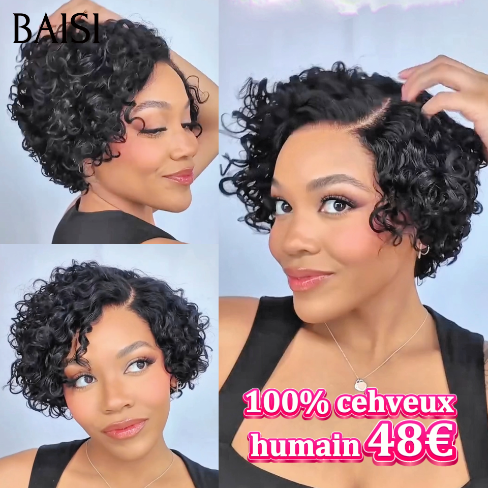 BAISI perruque la plus confortable sans colle seulement 48€ ou avec closure 75€ prix promotionel 100% vrais cheveux humains raw hair