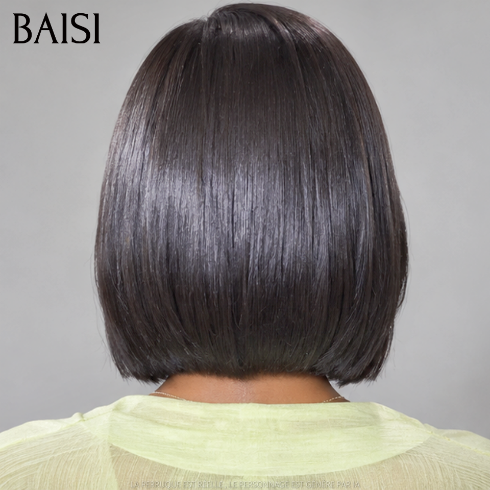 BAISI 2X6 lace closure perruque Lisse Haute Qualité NOIR Moitié prix 250% Densité SDD BONE Straight 100% Vietnam Hair en France