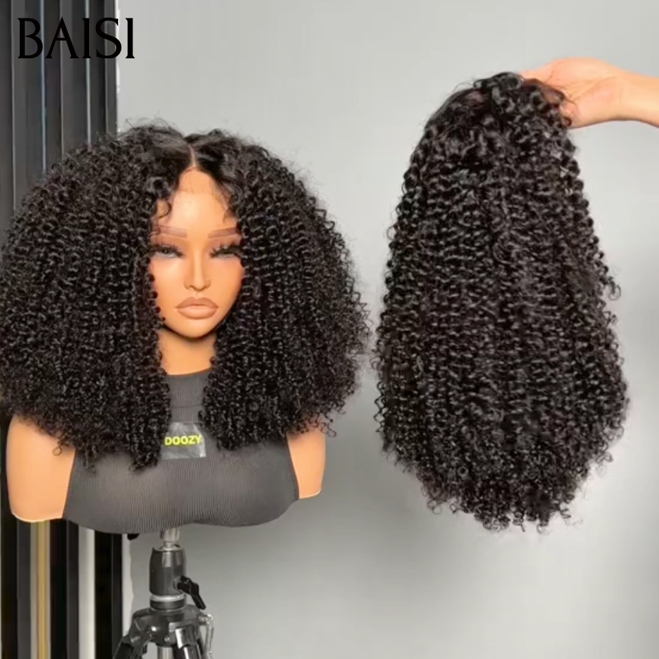 Perruques 5x5 Lace sans colle Burmes wave Noir 1B# 250% densité en 100% vrais cheveux humains