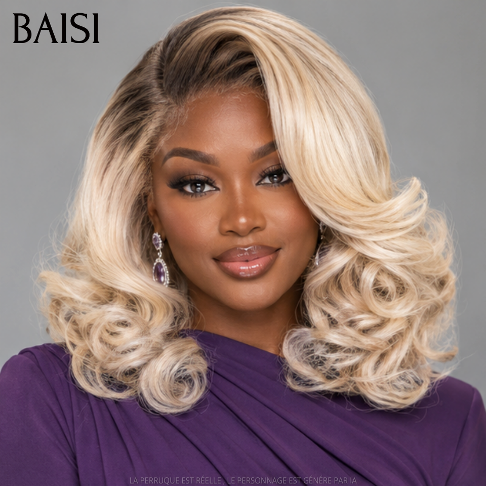 BAISI PROMO SDD Vietname Hair 159€ Perruque avec lace frontal bouclé egg wave Couleurs personnalisées en 100% Cheveux Humains