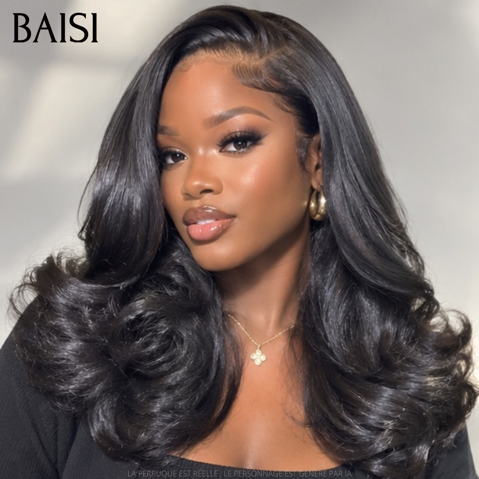 Grande Promo 13x4 lace frontal Perruque egg wave 12 pouce 95€ 250% densité en couleur NOIR en 100% Cheveux Humains