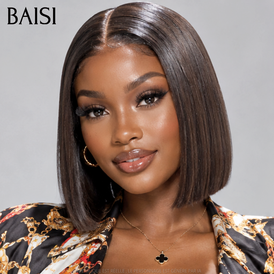 BAISI 2X6 Lisse bob 8-10 pouces SDD BONE Straight 100% Vietnam Hair en Promo en France en 100% Cheveux humains