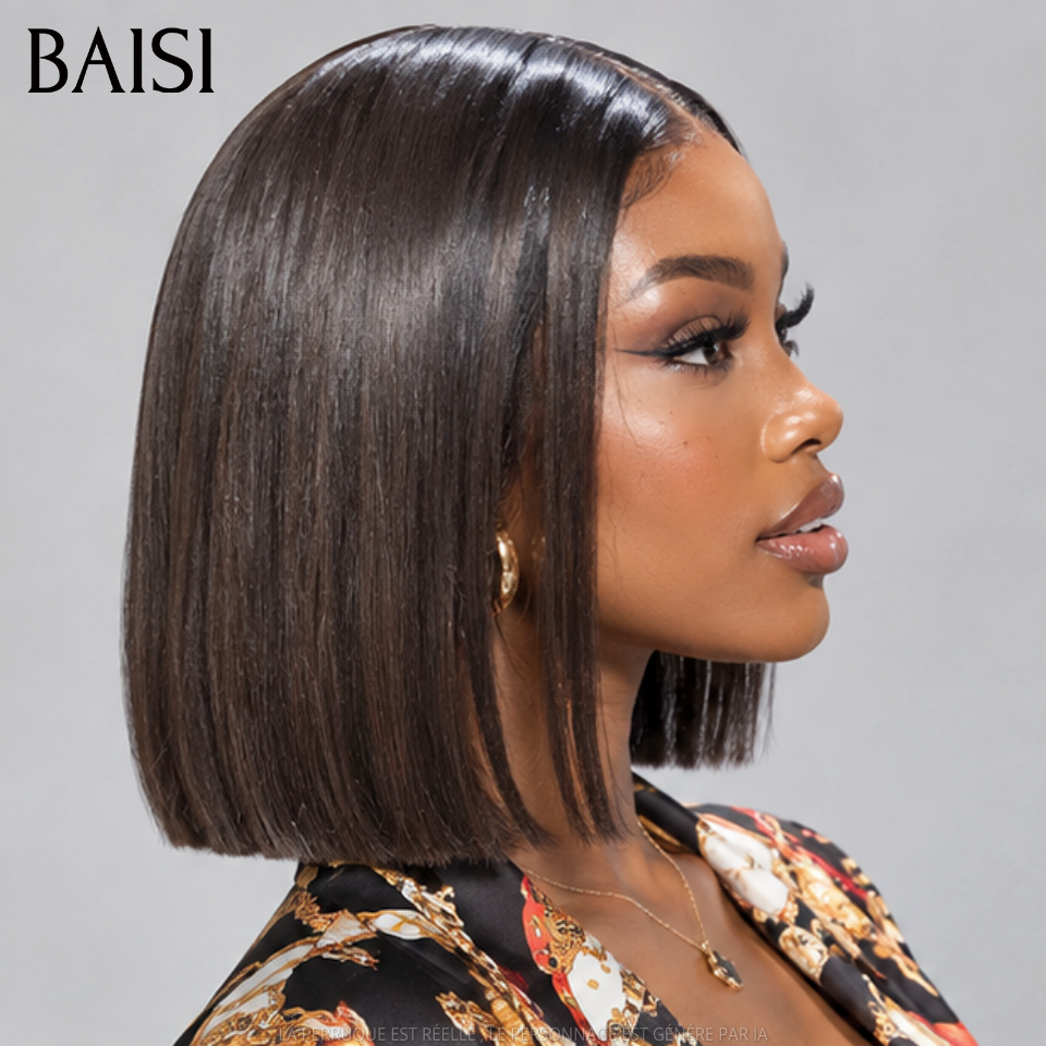 BAISI 2X6 Lisse bob 8-10 pouces SDD BONE Straight 100% Vietnam Hair en Promo en France en 100% Cheveux humains
