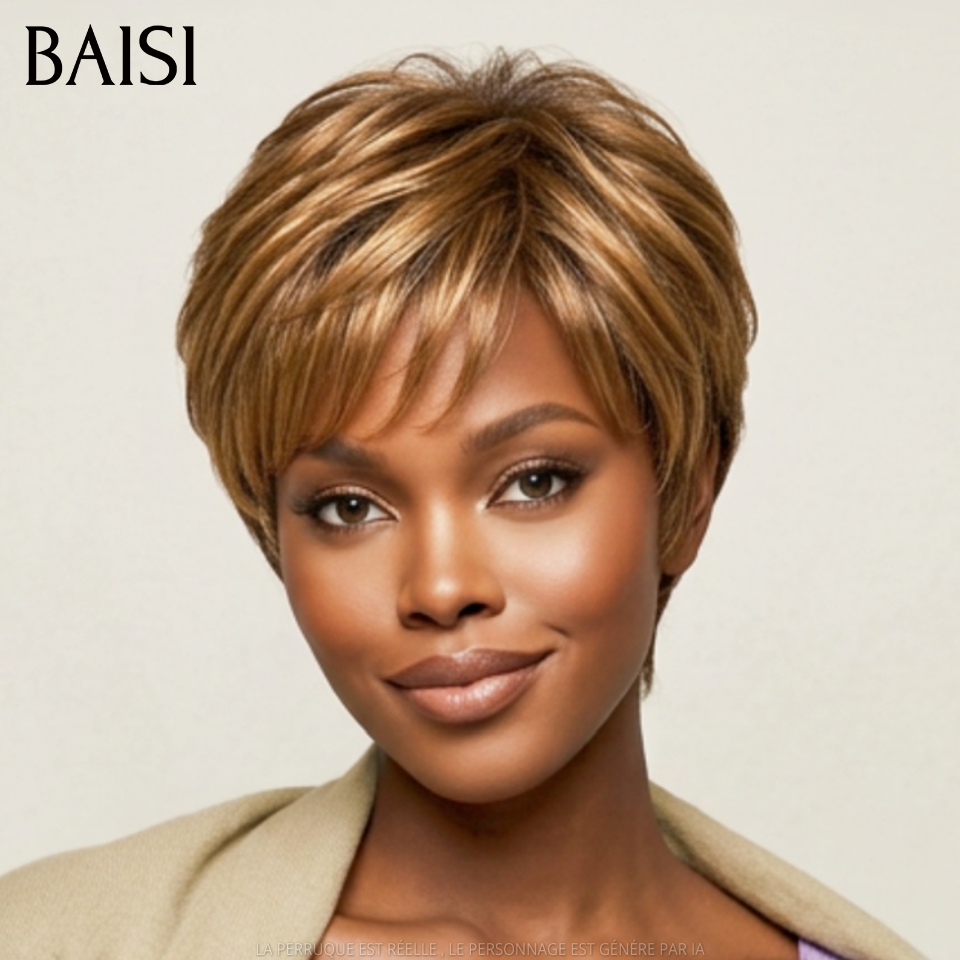 BAISI Lots de 2 Perruques 85€ en 100% vrais cheveux humains
