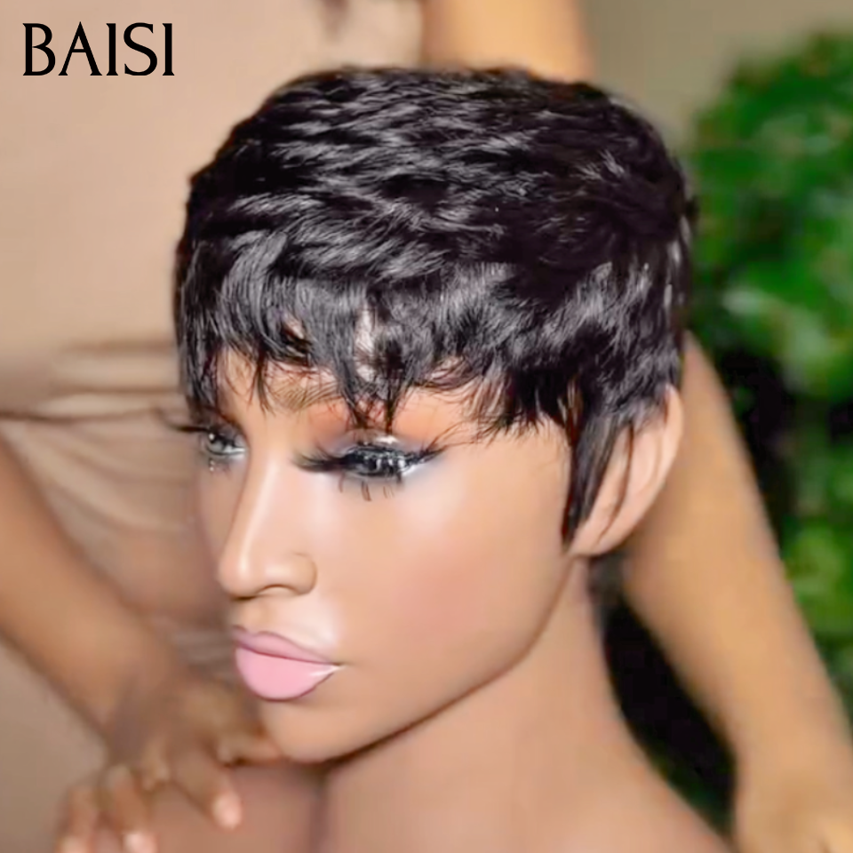 BAISI promotion 3 perruques 159€ au lieu de 208€ Trois différentes modèles Indispensable pour l'Eté en 100% Cheveux Humains