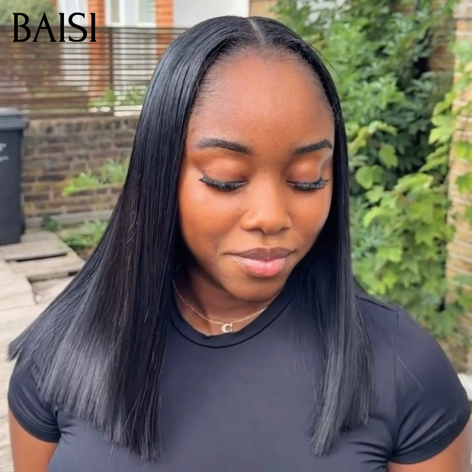 BAISI 2x6 Lace Perruque Bob Lisse 100% Vietnam hair  12Pouces  99€ Top Qualité SDD Bone Straight en 100% Cheveux Humains