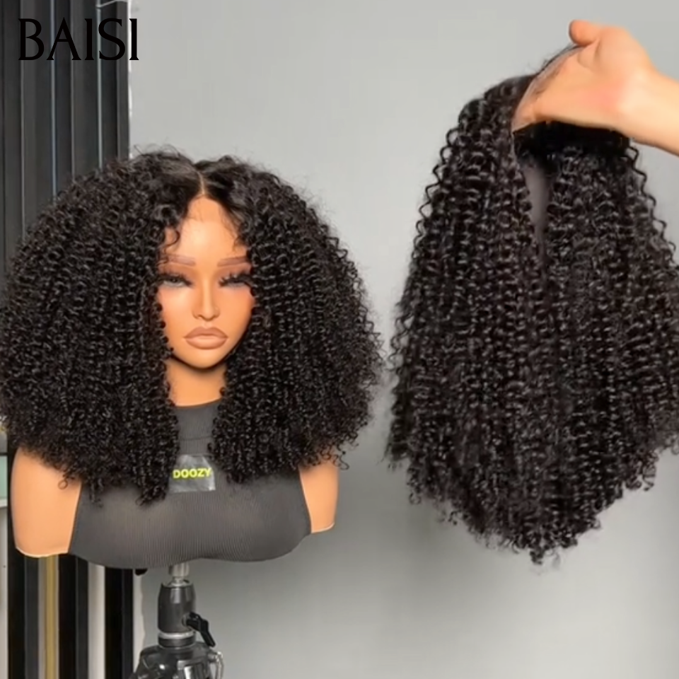 Perruques 5x5 Lace sans colle Burmes wave Noir 1B# 250% densité en 100% vrais cheveux humains