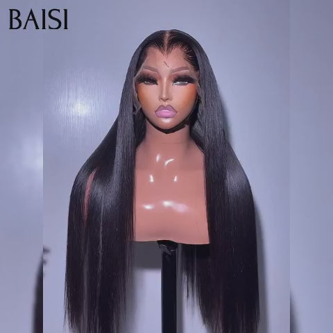 BAISI perruque avec lace frontal Lisse BLACK FRIDAY Bas Prix  100€ moitié prix en 100% cheveux humains