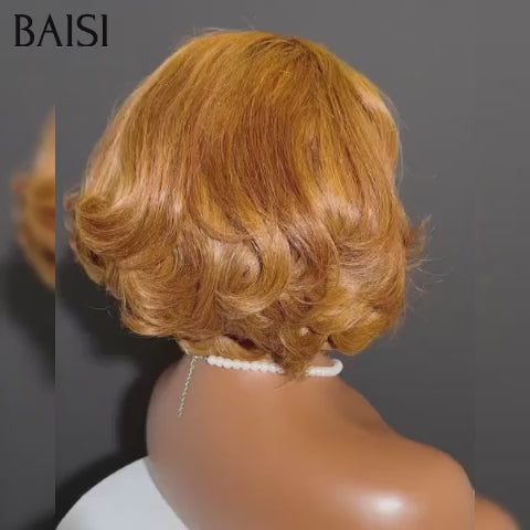 BAISI PROMO 4x4 lace closure Perruque 55€ couleu En 100% Cheveux Humains