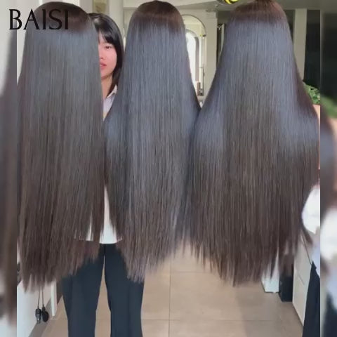 BAISI Offre spéciale 4X4 lace Closure Perruques Lisse NOIR pour revendre en 100% vrais cheveux humains