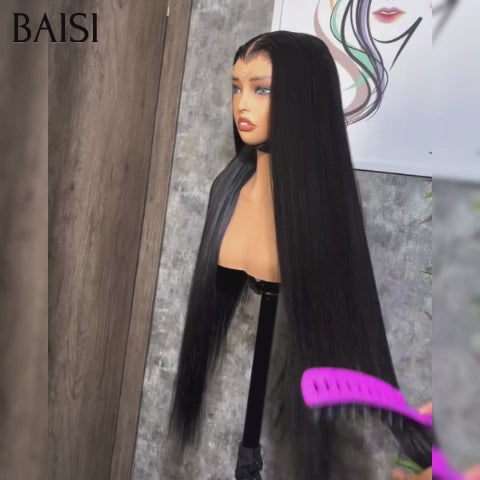 BAISI 4X4 lace closure Perruques Lisse 22 pouce + 1 cadeau OFFERT 139€ 100% Cheveux Humains