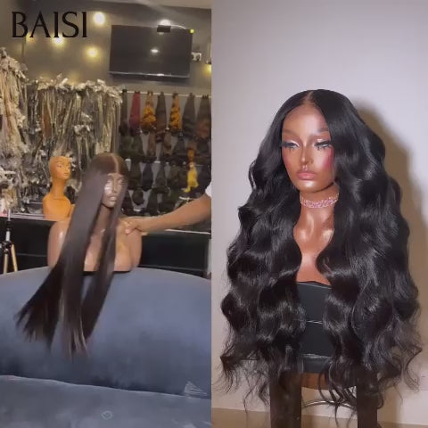 BAISI Spécial pour Revendre 2 Perruques 26 pouce 249€ 13X4 lace Lisse et Body wave en 100% vrais cheveux humains