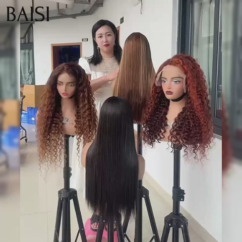 BAISI Offre spéciale 4 perruques 329€ 4 styles de perruques de couleurs différentes en 100% vrais cheveux humains BS120